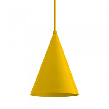 Pendente Mini Cone 18x14cm Amarelo
